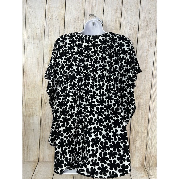 Marimekko for Target Black White Swim Cover Up Poncho L/XL Terry Cloth Resort - Picture 5 of 6